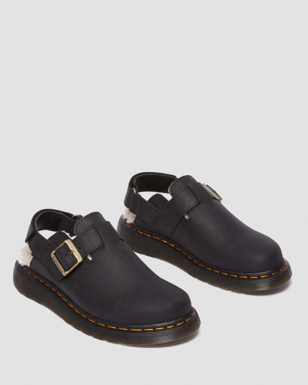 Pánské Mules Dr Martens Jorge II Faux Fur Lined Slingback Černé | 19015303