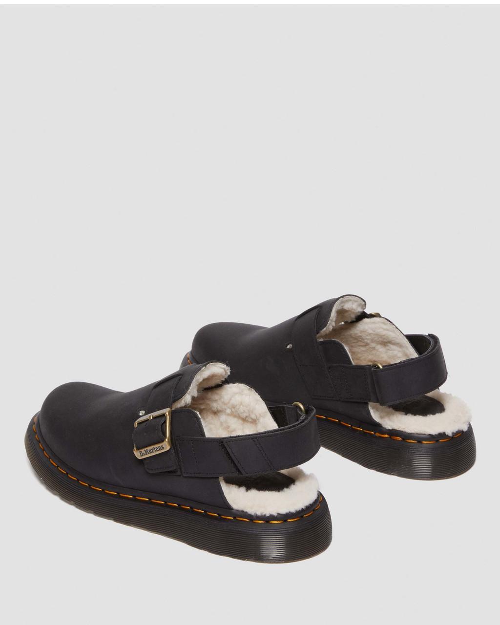 Pánské Mules Dr Martens Jorge II Faux Fur Lined Slingback Černé | 19015303