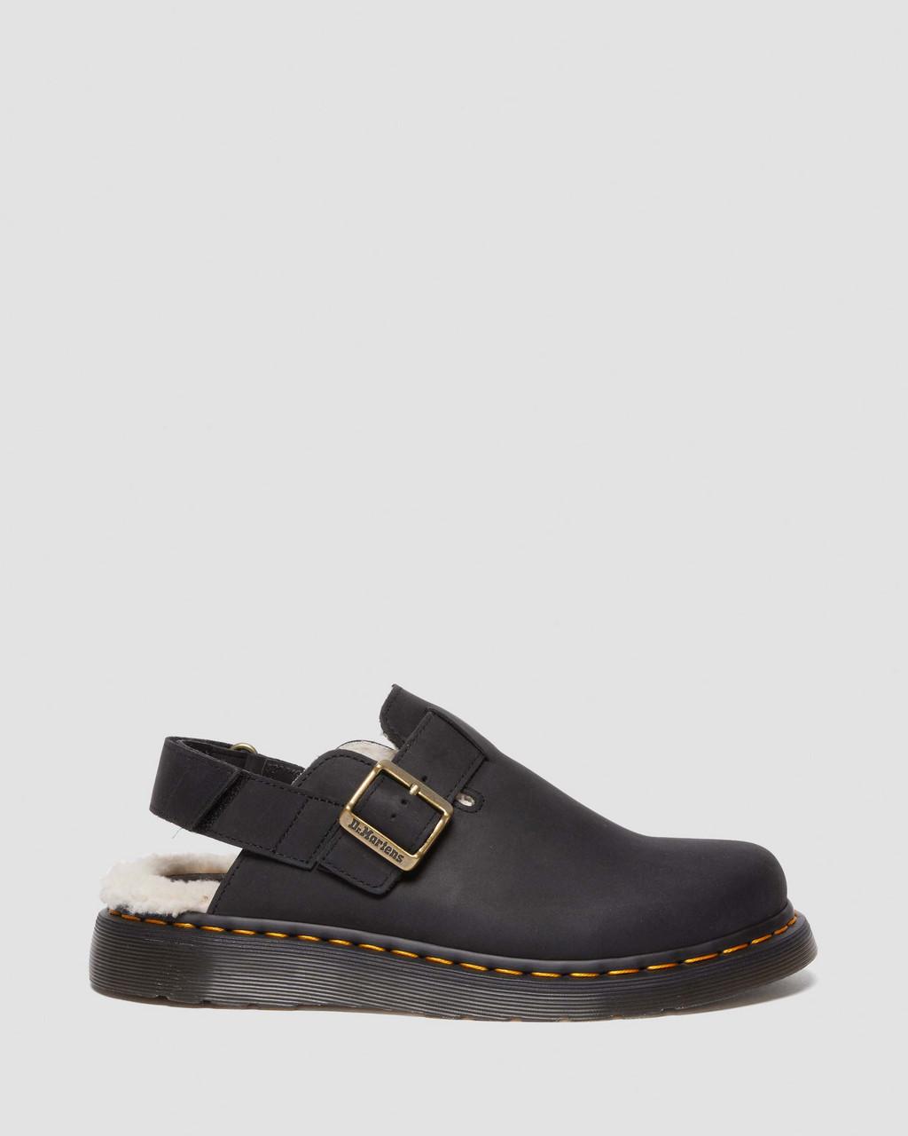 Pánské Mules Dr Martens Jorge II Faux Fur Lined Slingback Černé | 19015303