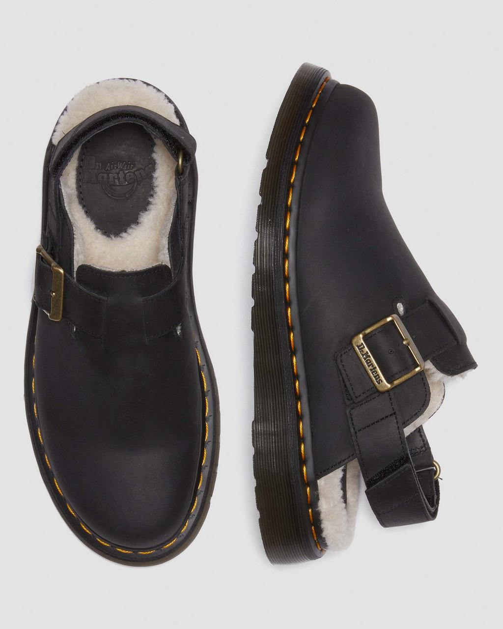 Pánské Mules Dr Martens Jorge II Faux Fur Lined Slingback Černé | 19015303