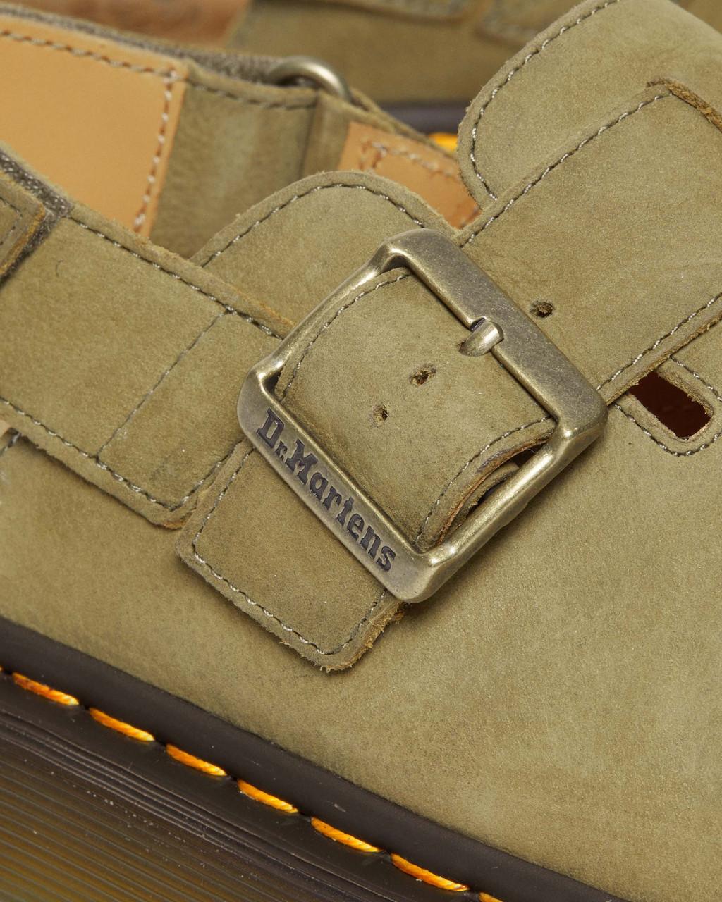 Pánské Mules Dr Martens Jorge II Tumbled Nubuck Leather Slingback Olivy Zelené | 30120852