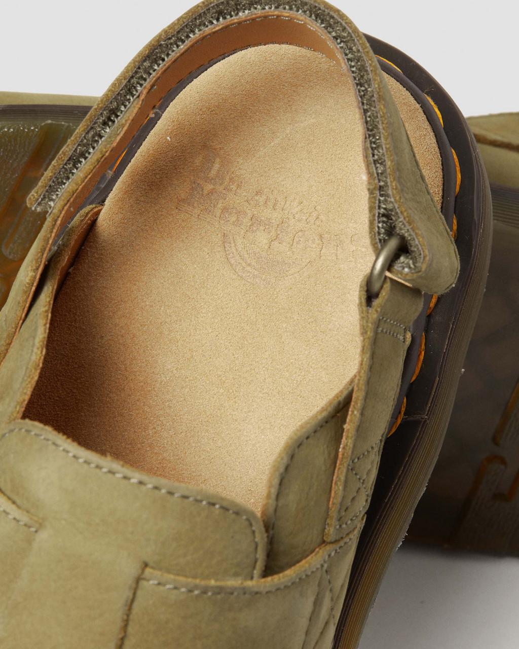 Pánské Mules Dr Martens Jorge II Tumbled Nubuck Leather Slingback Olivy Zelené | 30120852