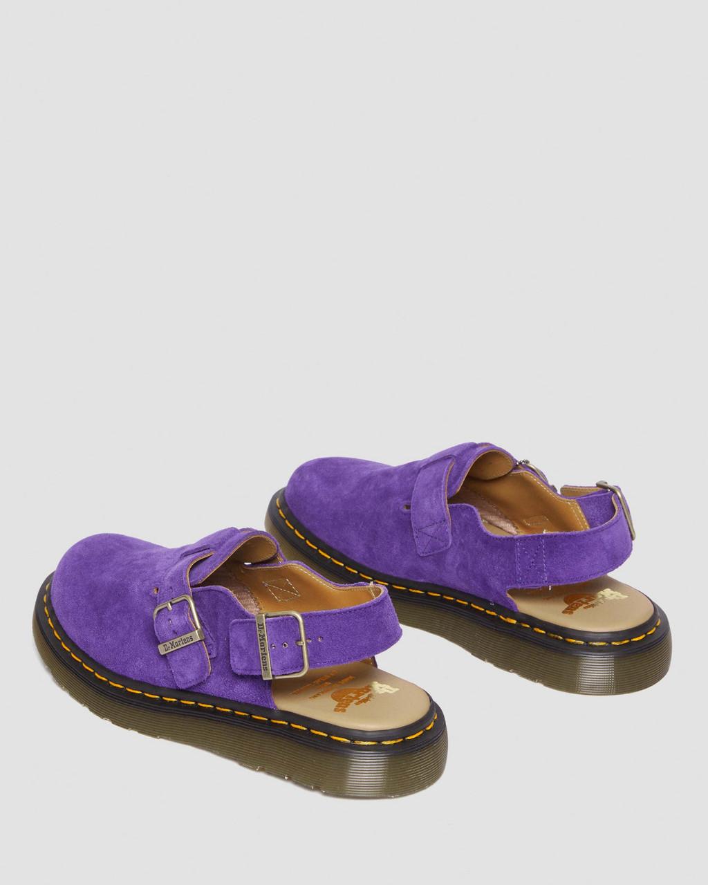 Pánské Mules Dr Martens Jorge Made in England Suede Slingback Fialové | 91230998