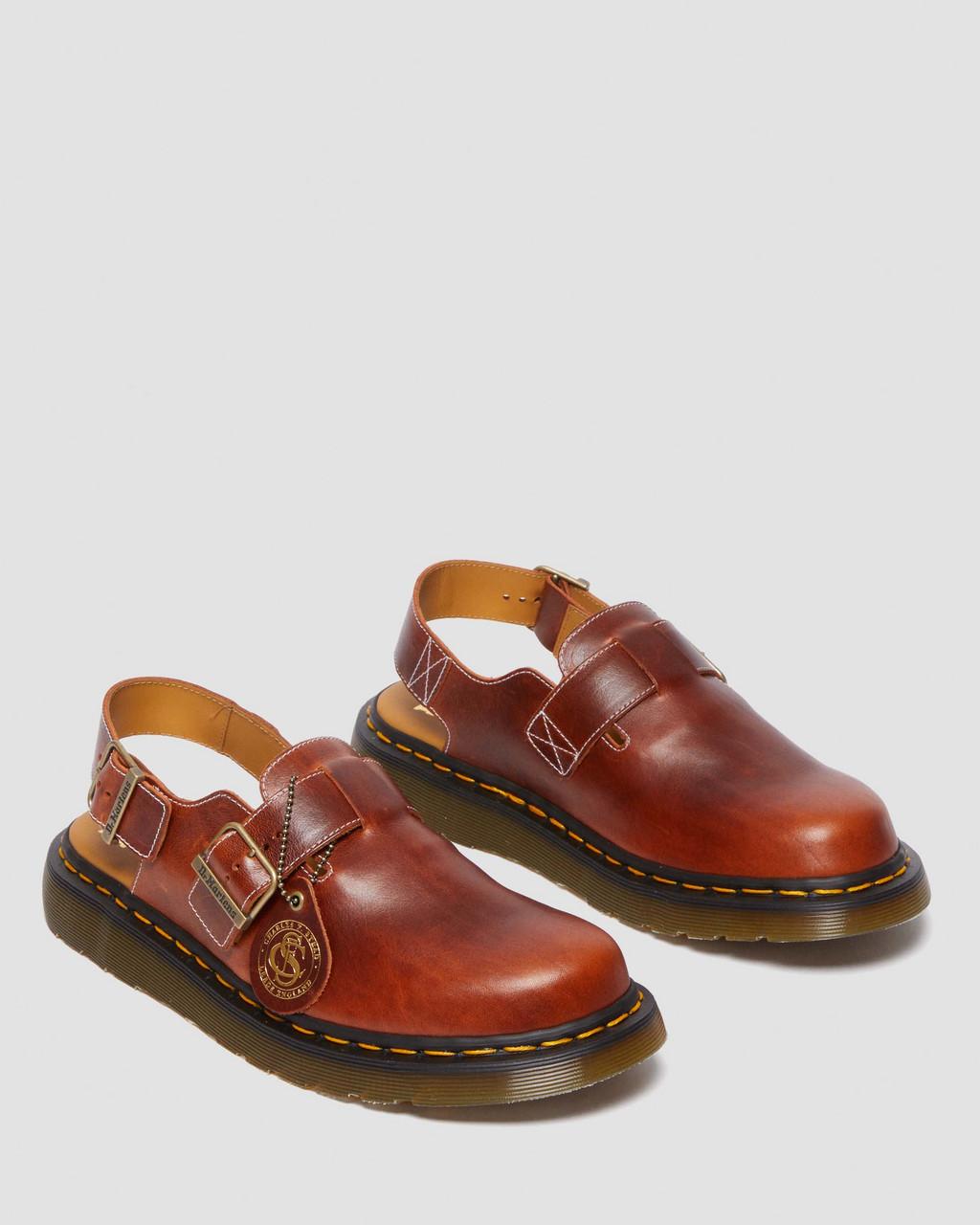 Pánské Mules Dr Martens Jorge Made in England Classic Leather Slingback Hnědé | 29847057
