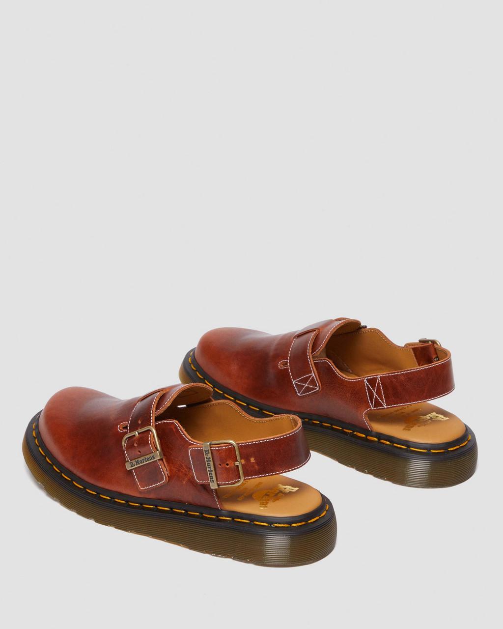 Pánské Mules Dr Martens Jorge Made in England Classic Leather Slingback Hnědé | 29847057
