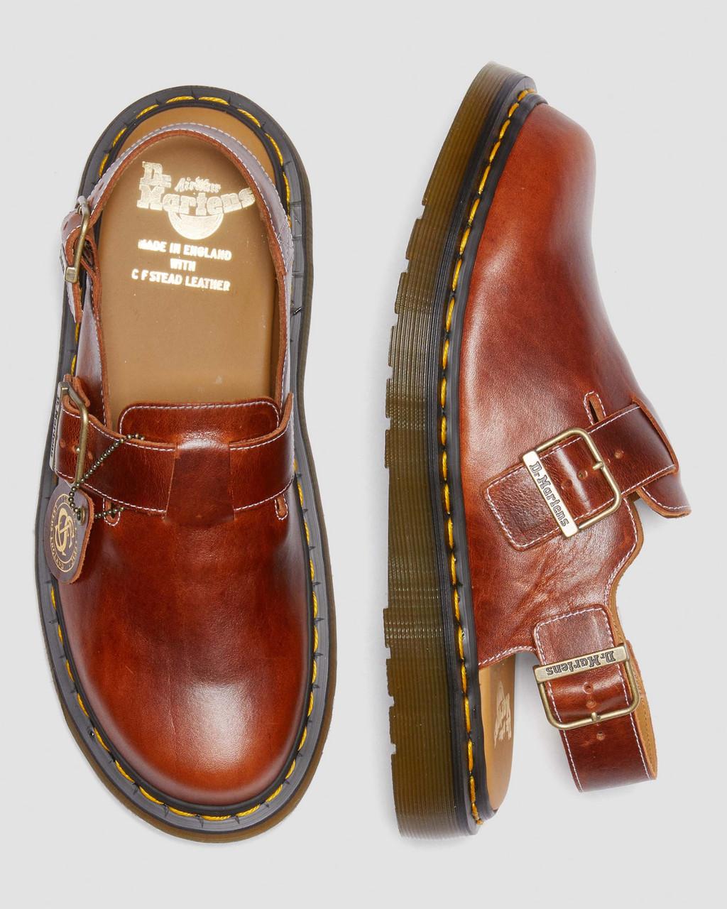 Pánské Mules Dr Martens Jorge Made in England Classic Leather Slingback Hnědé | 29847057