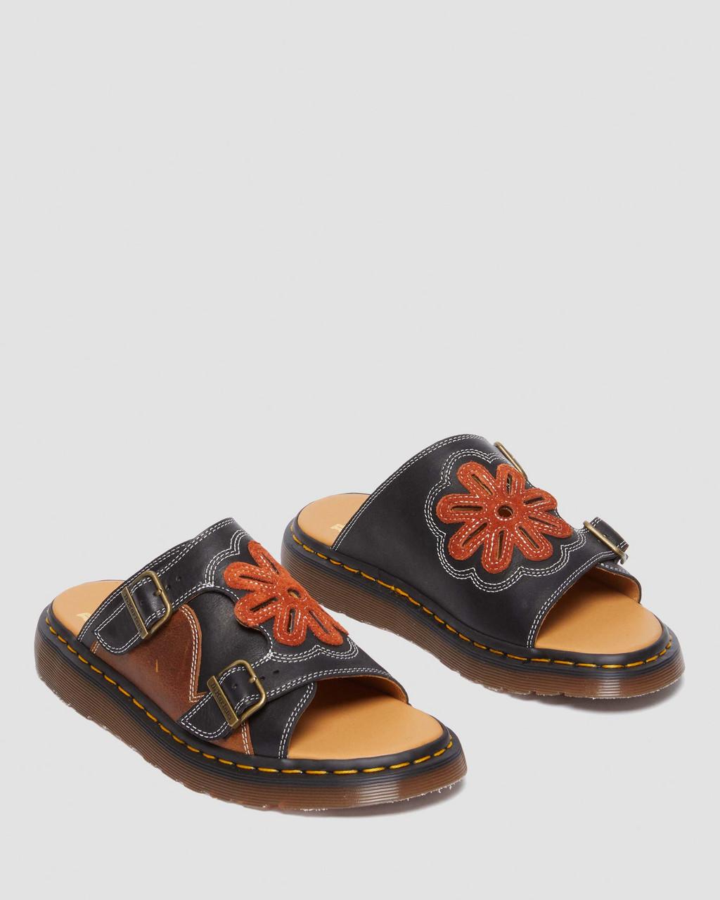 Pánské Nazouváky Dr Martens Dayne Made in England Leather & Suede Applique Černé | 31189378