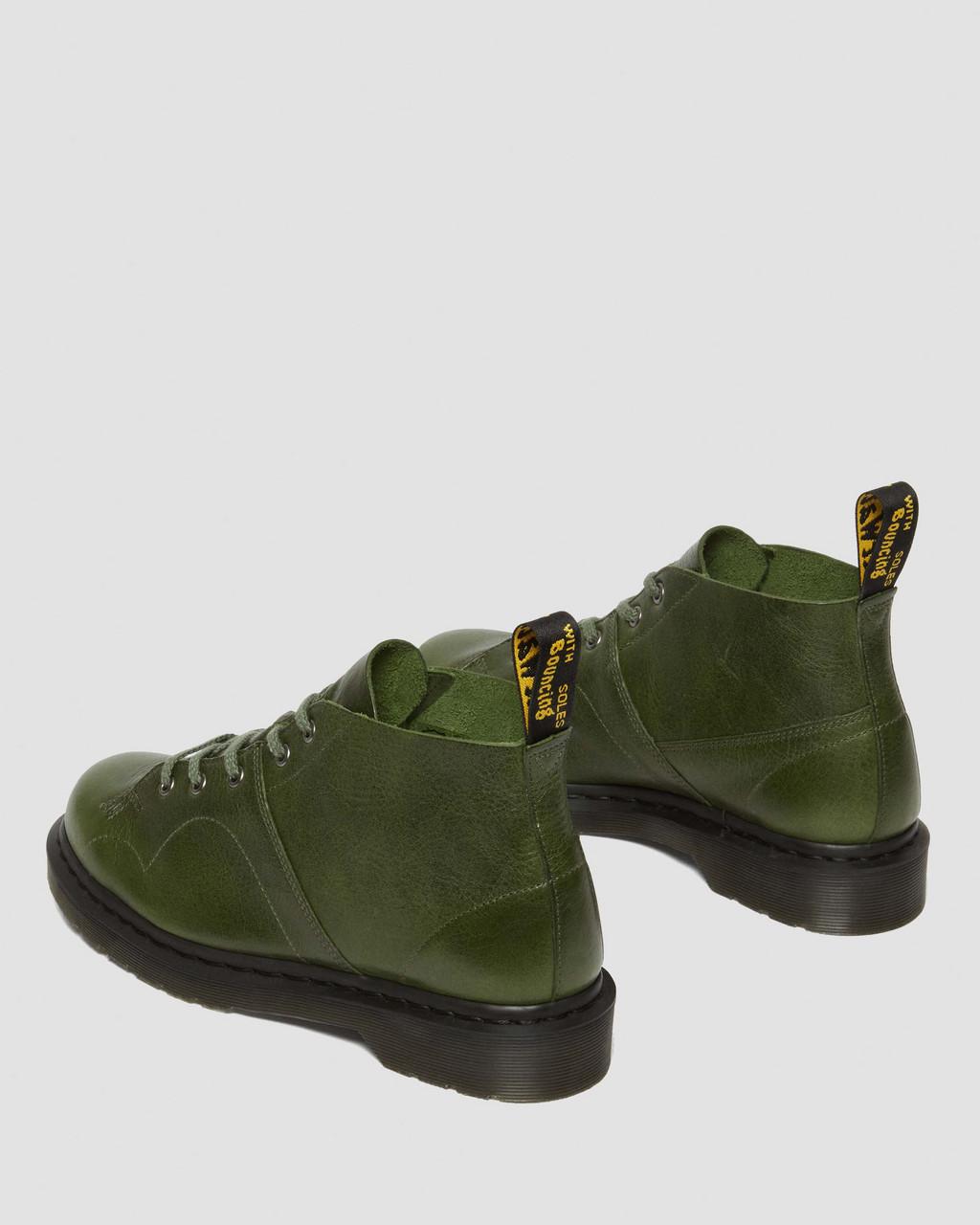 Pánské Opičí Boty Dr Martens Church Buckingham Leather Zelene | 83076665