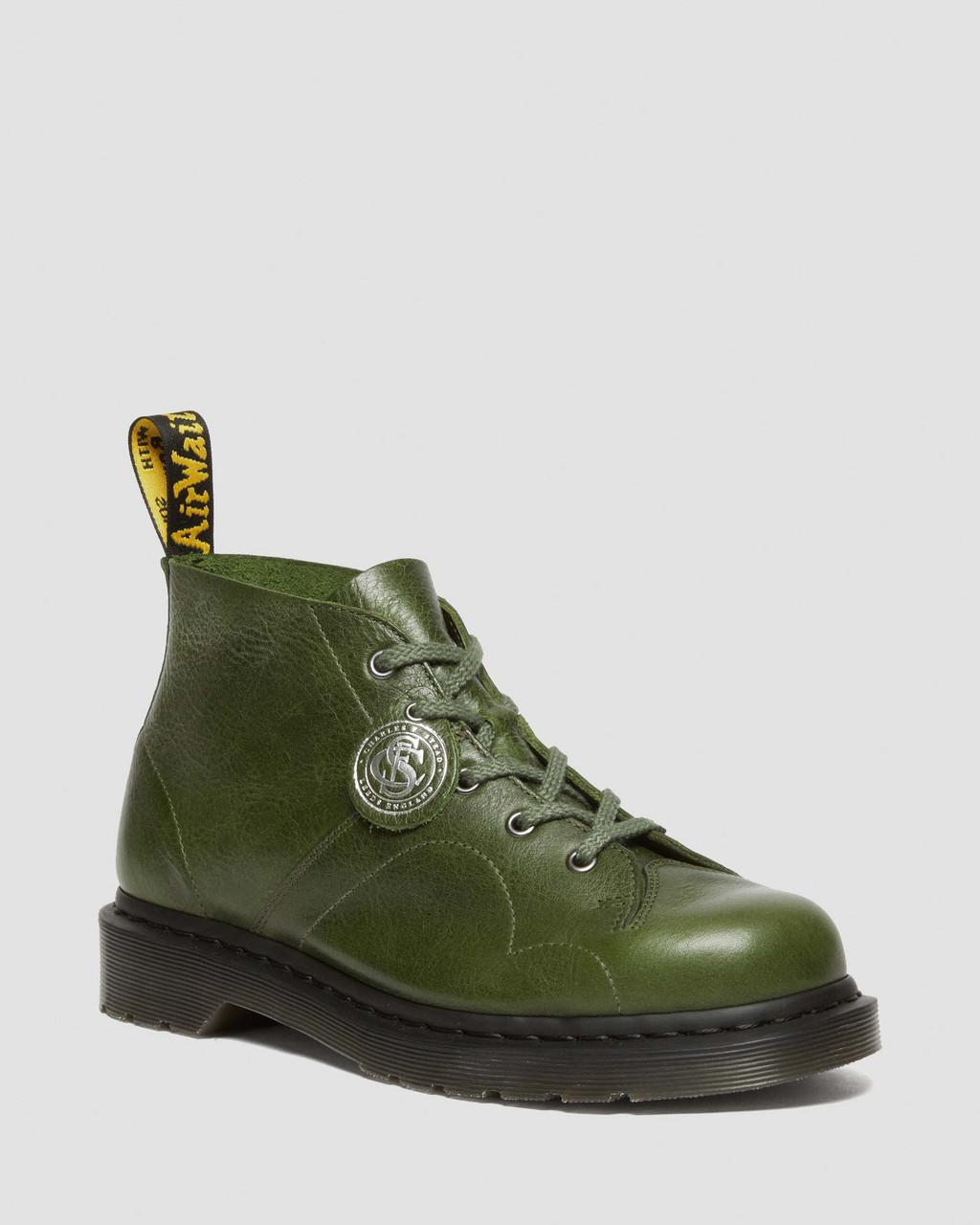 Pánské Opičí Boty Dr Martens Church Buckingham Leather Zelene | 83076665