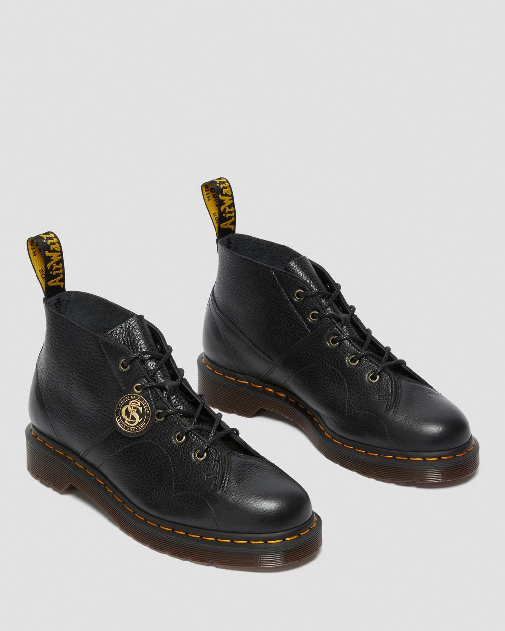 Pánské Opičí Boty Dr Martens Church Buckingham Leather Černé | 12740115