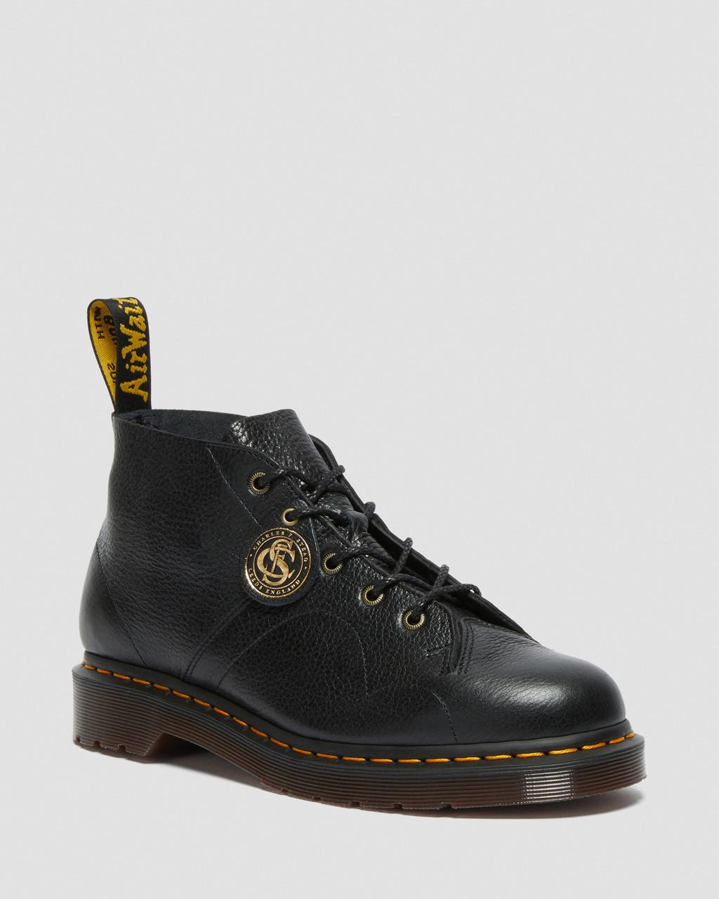 Pánské Opičí Boty Dr Martens Church Buckingham Leather Černé | 12740115