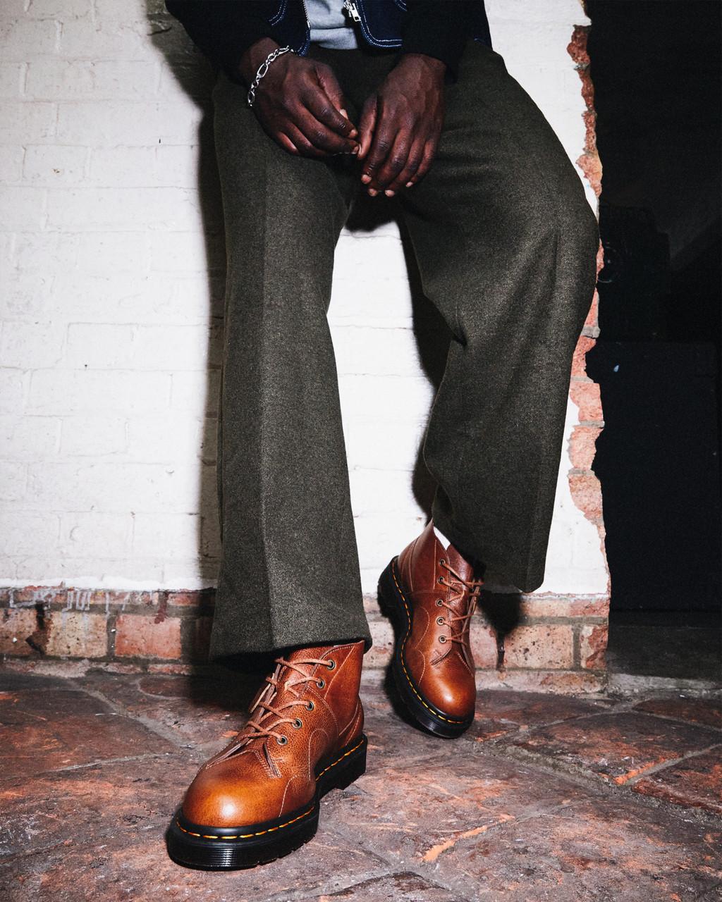 Pánské Opičí Boty Dr Martens Church Buckingham Leather Hnědé | 30915273