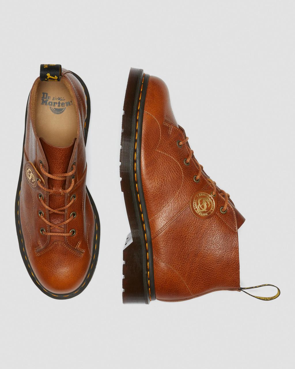 Pánské Opičí Boty Dr Martens Church Buckingham Leather Hnědé | 30915273