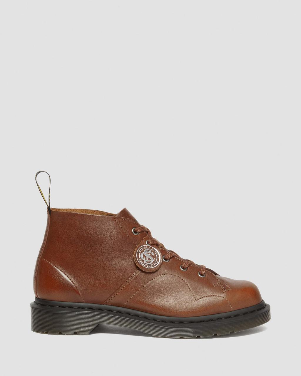 Pánské Opičí Boty Dr Martens Church Buckingham Leather Hnědé | 50009282