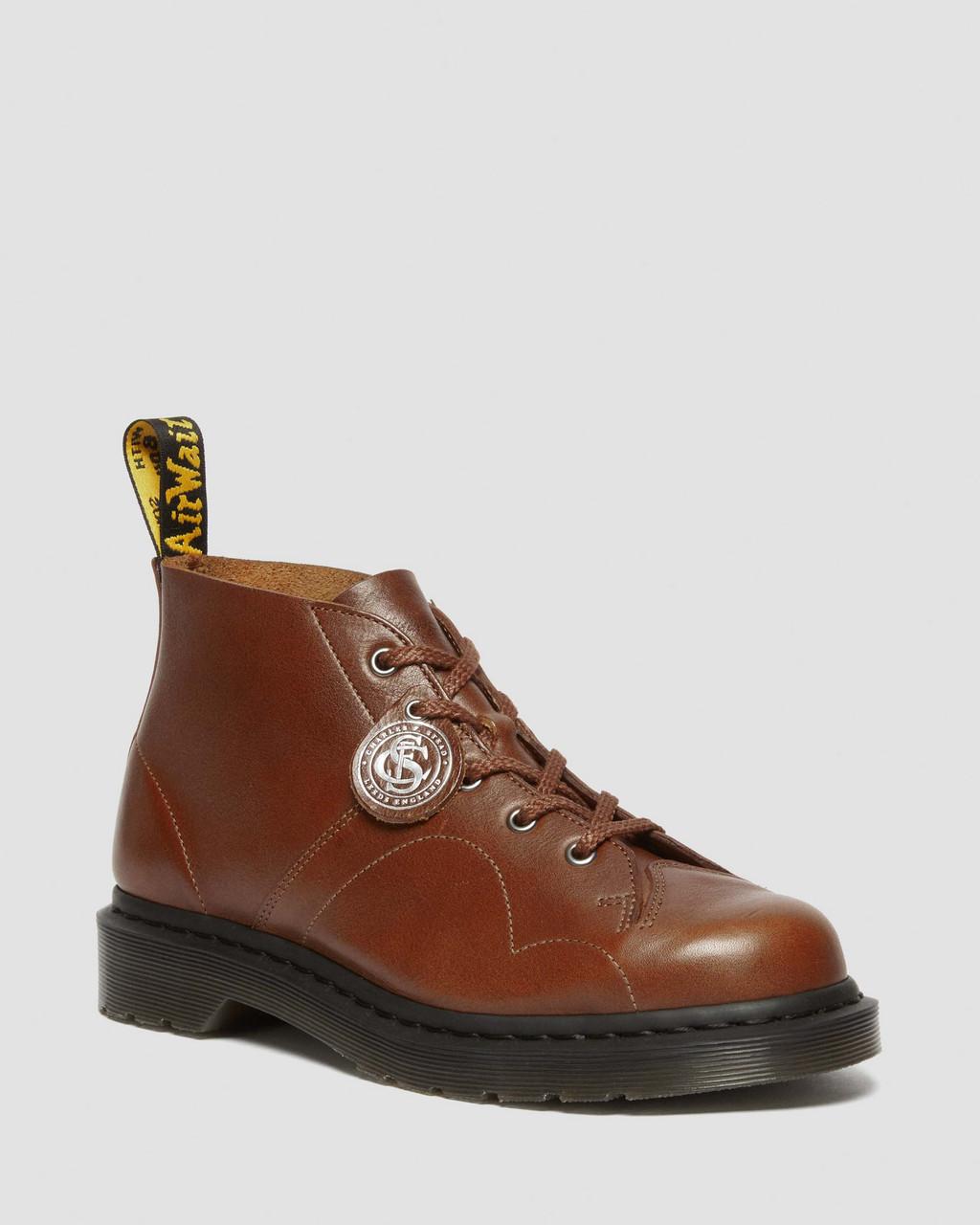 Pánské Opičí Boty Dr Martens Church Buckingham Leather Hnědé | 50009282