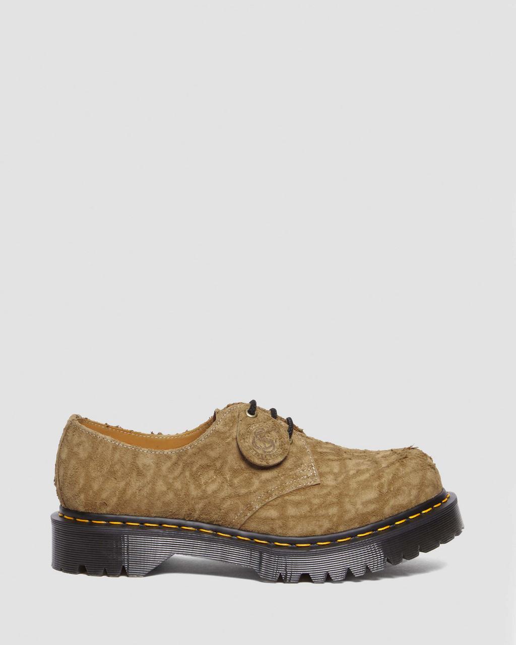 Pánské Oxfordky Dr Martens 1461 Bex Made in England Emboss Suede Hnědé | 36348105