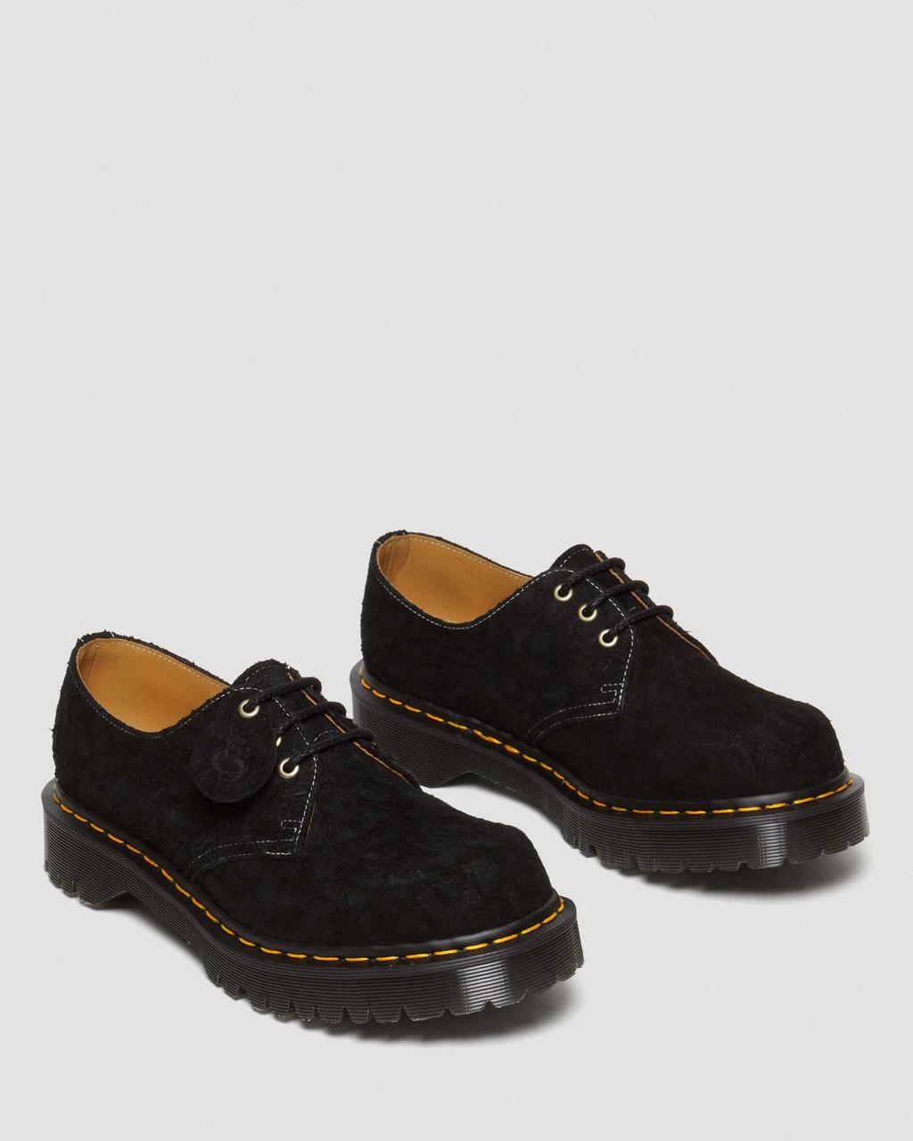 Pánské Oxfordky Dr Martens 1461 Bex Made in England Emboss Suede Černé | 37910362