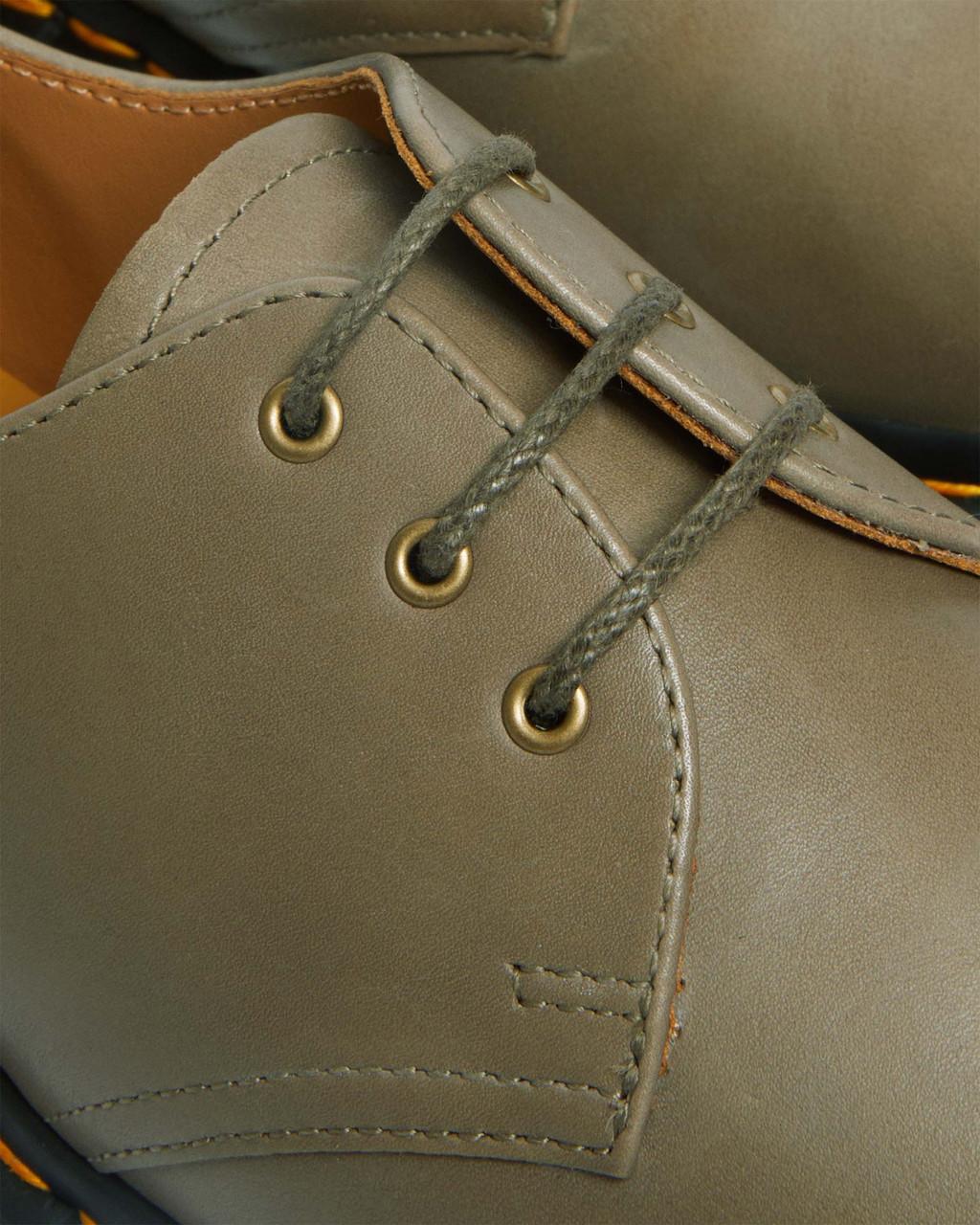 Pánské Oxfordky Dr Martens 1461 Carrara Leather Olivy Zelené | 48803623