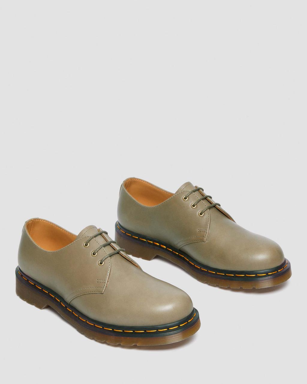 Pánské Oxfordky Dr Martens 1461 Carrara Leather Olivy Zelené | 48803623