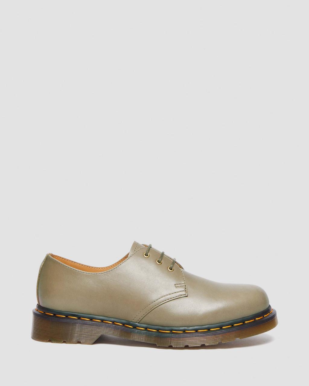 Pánské Oxfordky Dr Martens 1461 Carrara Leather Olivy Zelené | 48803623