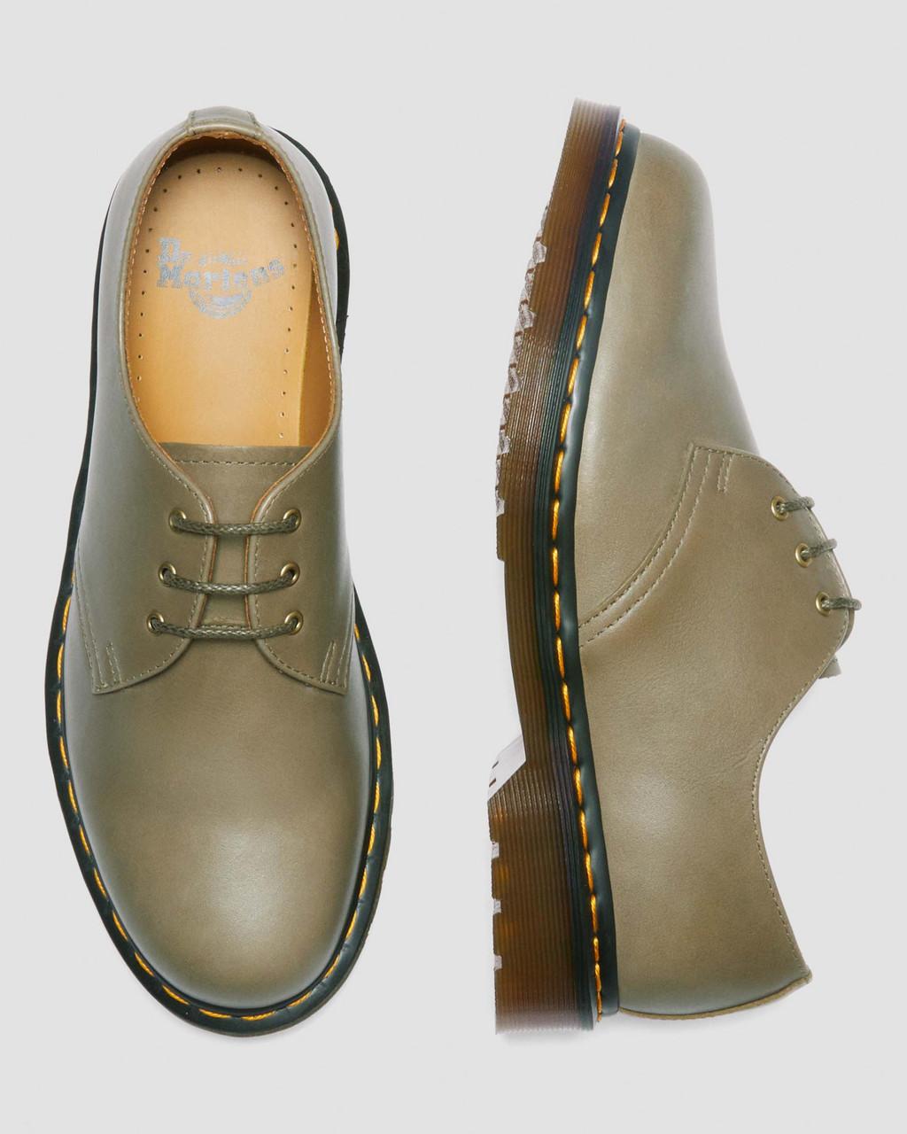 Pánské Oxfordky Dr Martens 1461 Carrara Leather Olivy Zelené | 48803623