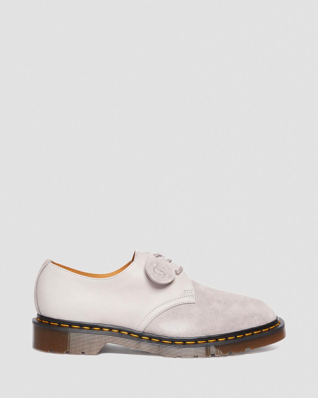 Pánské Oxfordky Dr Martens 1461 Made in England Suede Béžový | 56461875