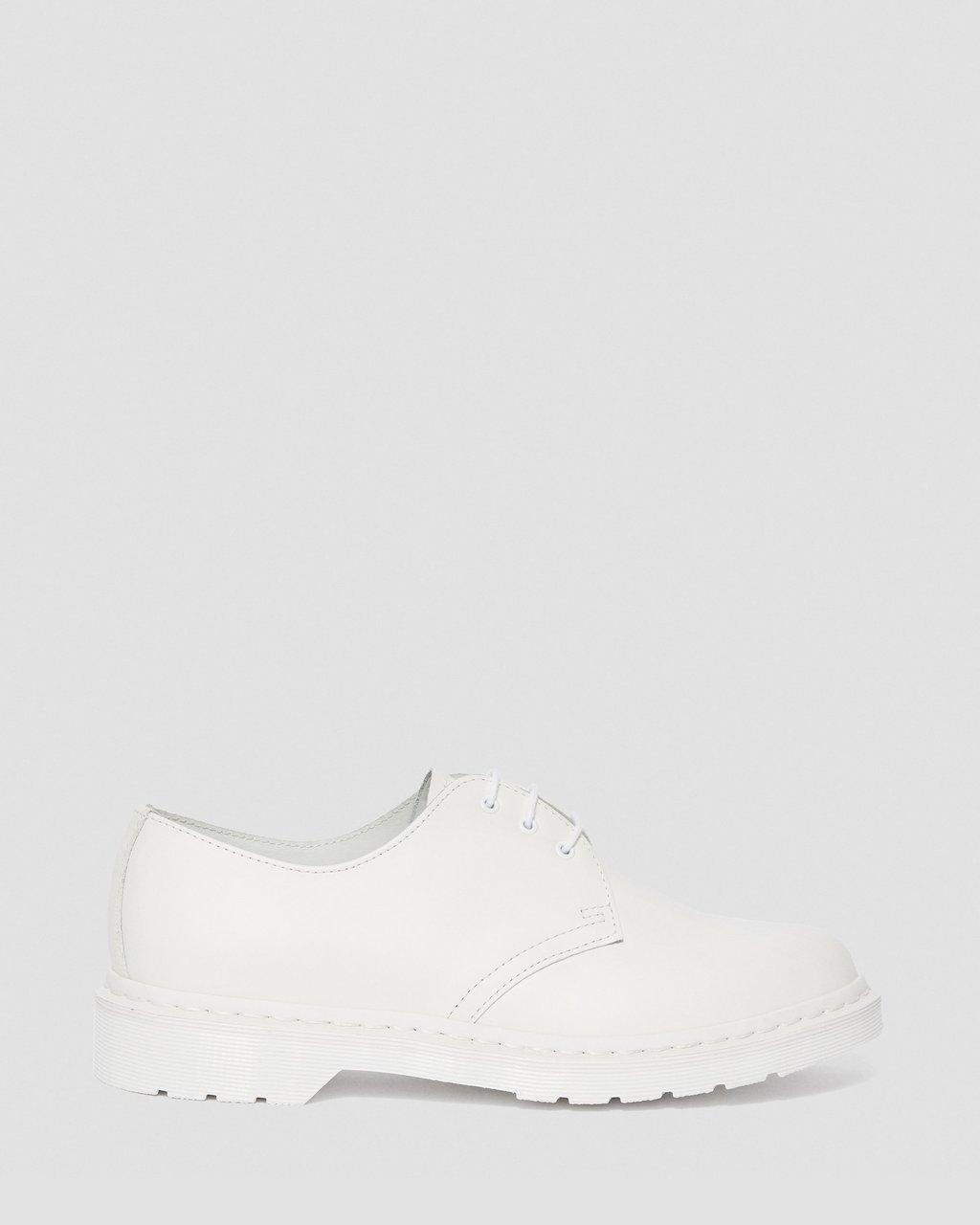 Pánské Oxfordky Dr Martens 1461 Mono Smooth Leather Bílé | 16354130