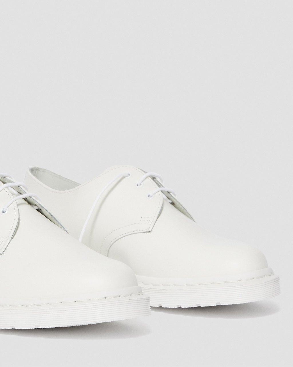 Pánské Oxfordky Dr Martens 1461 Mono Smooth Leather Bílé | 16354130