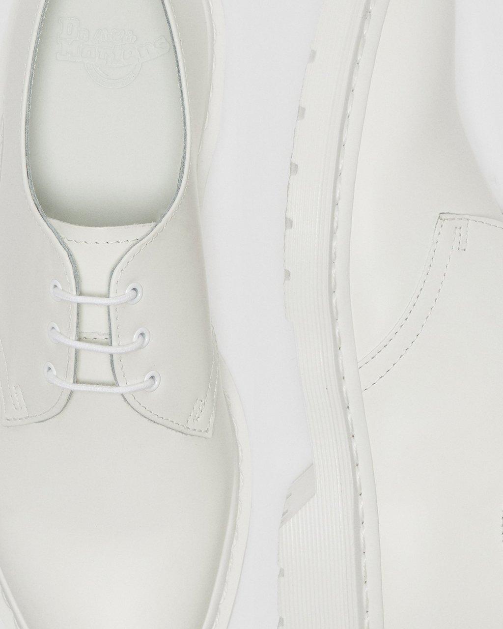Pánské Oxfordky Dr Martens 1461 Mono Smooth Leather Bílé | 16354130