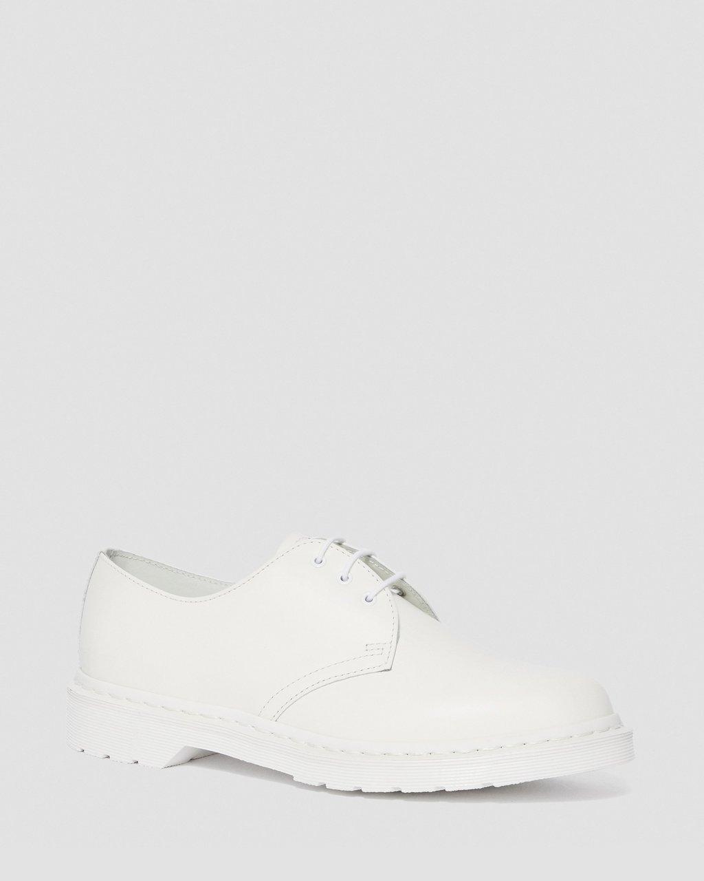 Pánské Oxfordky Dr Martens 1461 Mono Smooth Leather Bílé | 16354130