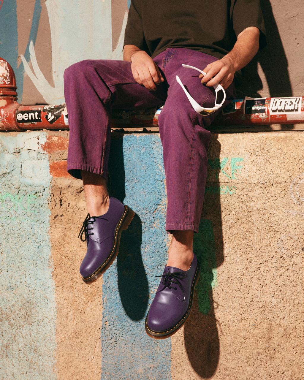 Pánské Oxfordky Dr Martens 1461 Smooth Leather Fialové | 88962951