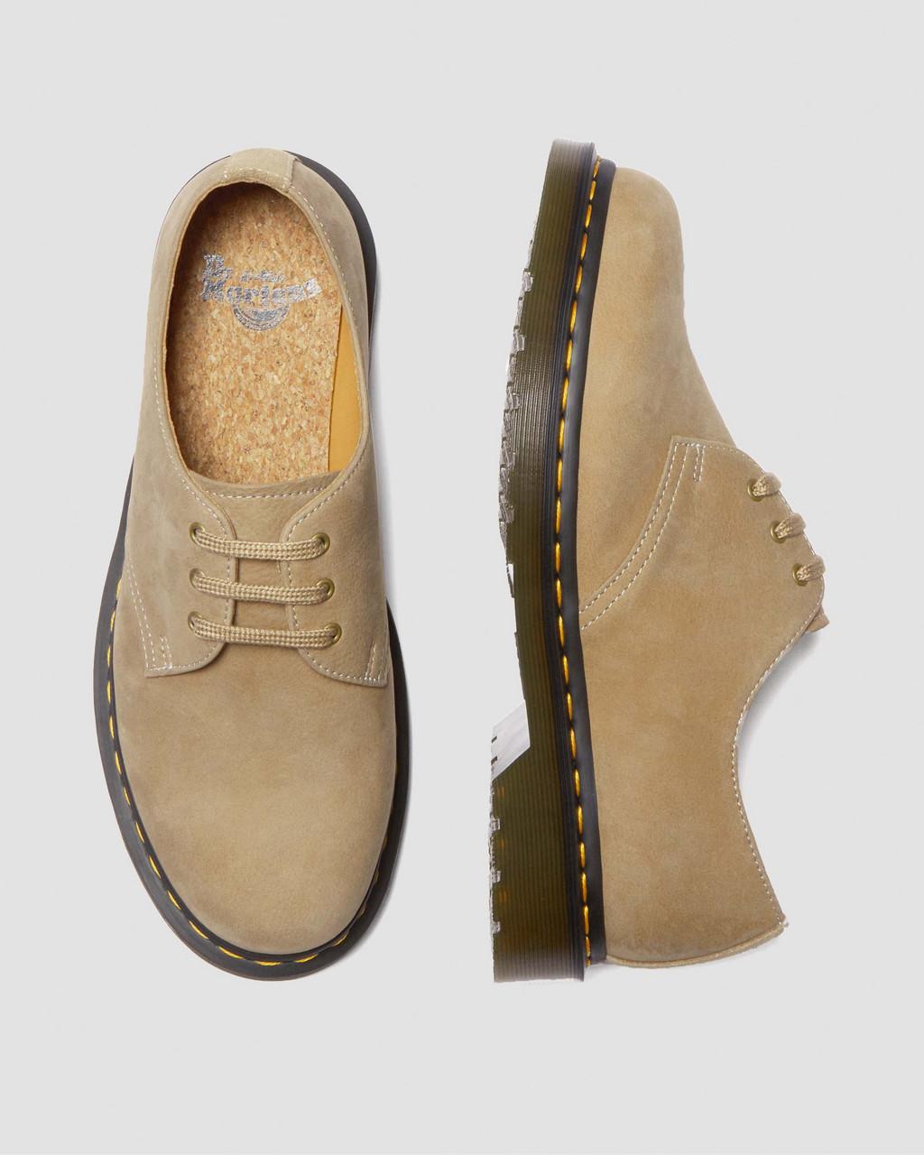 Pánské Oxfordky Dr Martens 1461 Tumbled Nubuck Leather Hnědé | 92340158