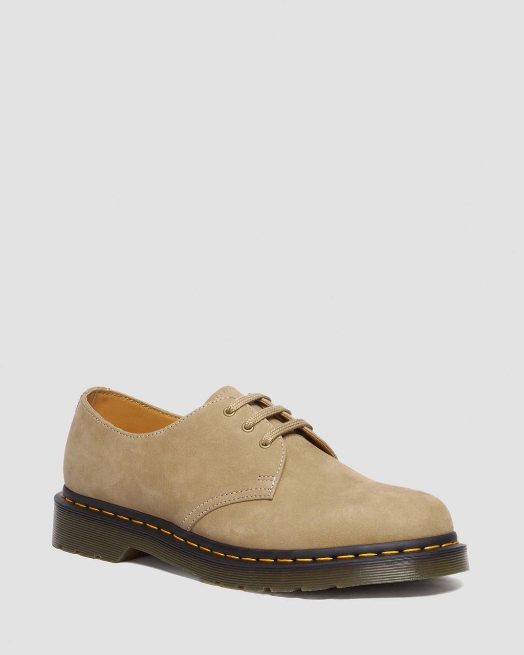 Pánské Oxfordky Dr Martens 1461 Tumbled Nubuck Leather Hnědé | 92340158