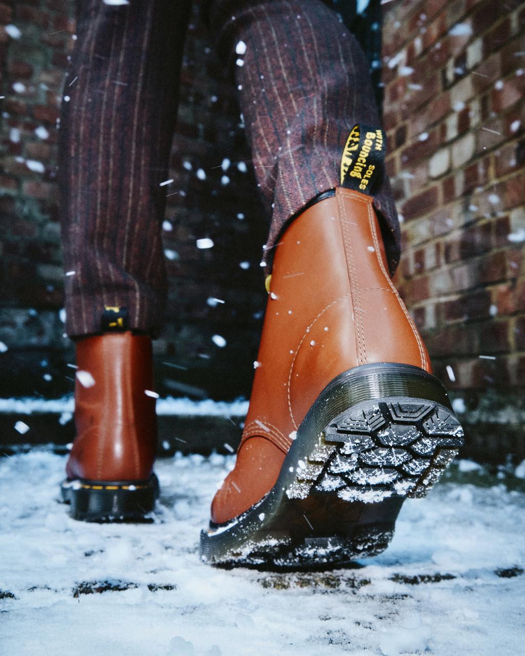 Pánské Šněrovací Boty Dr Martens 1460 DM's Wintergrip Leather Hnědé | 25154772