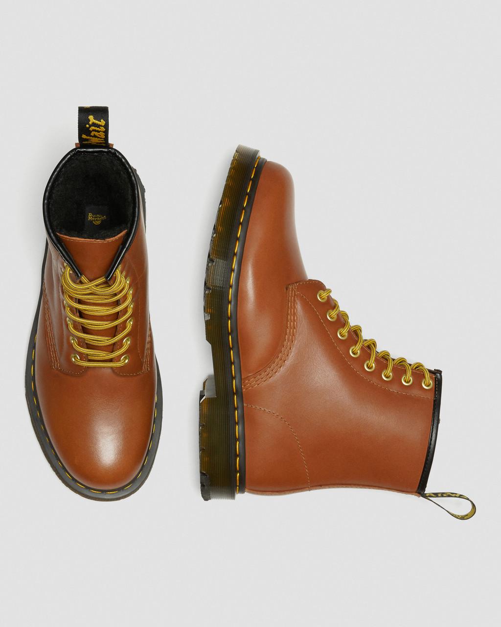 Pánské Šněrovací Boty Dr Martens 1460 DM's Wintergrip Leather Hnědé | 25154772