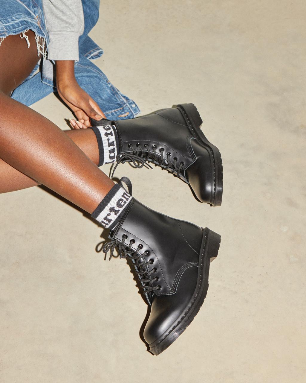 Pánské Šněrovací Boty Dr Martens 1460 Mono Smooth Leather Černé | 73634943