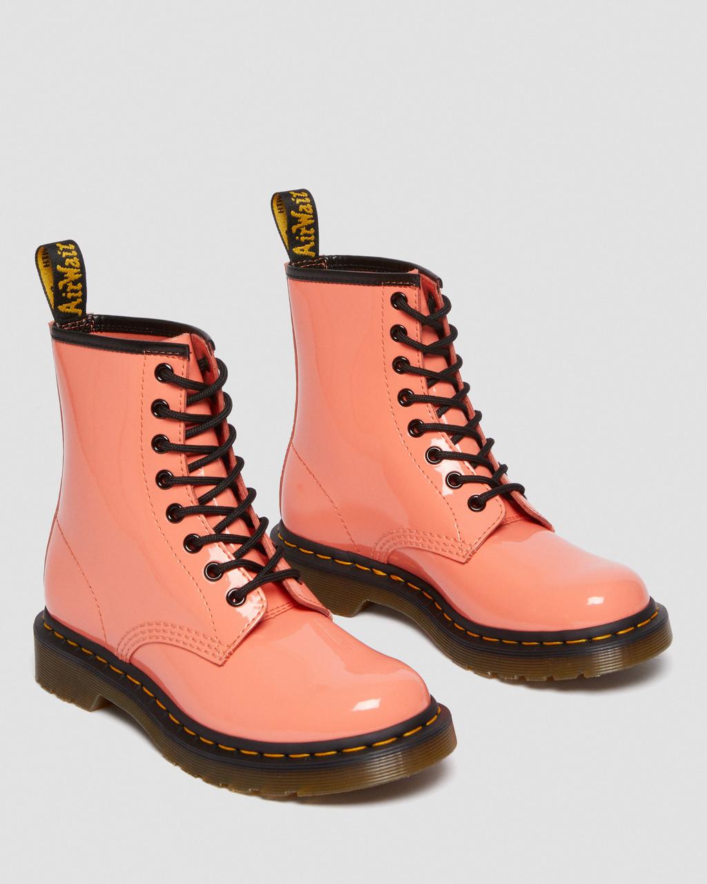 Pánské Šněrovací Boty Dr Martens 1460 Patent Leather Červené | 48193588