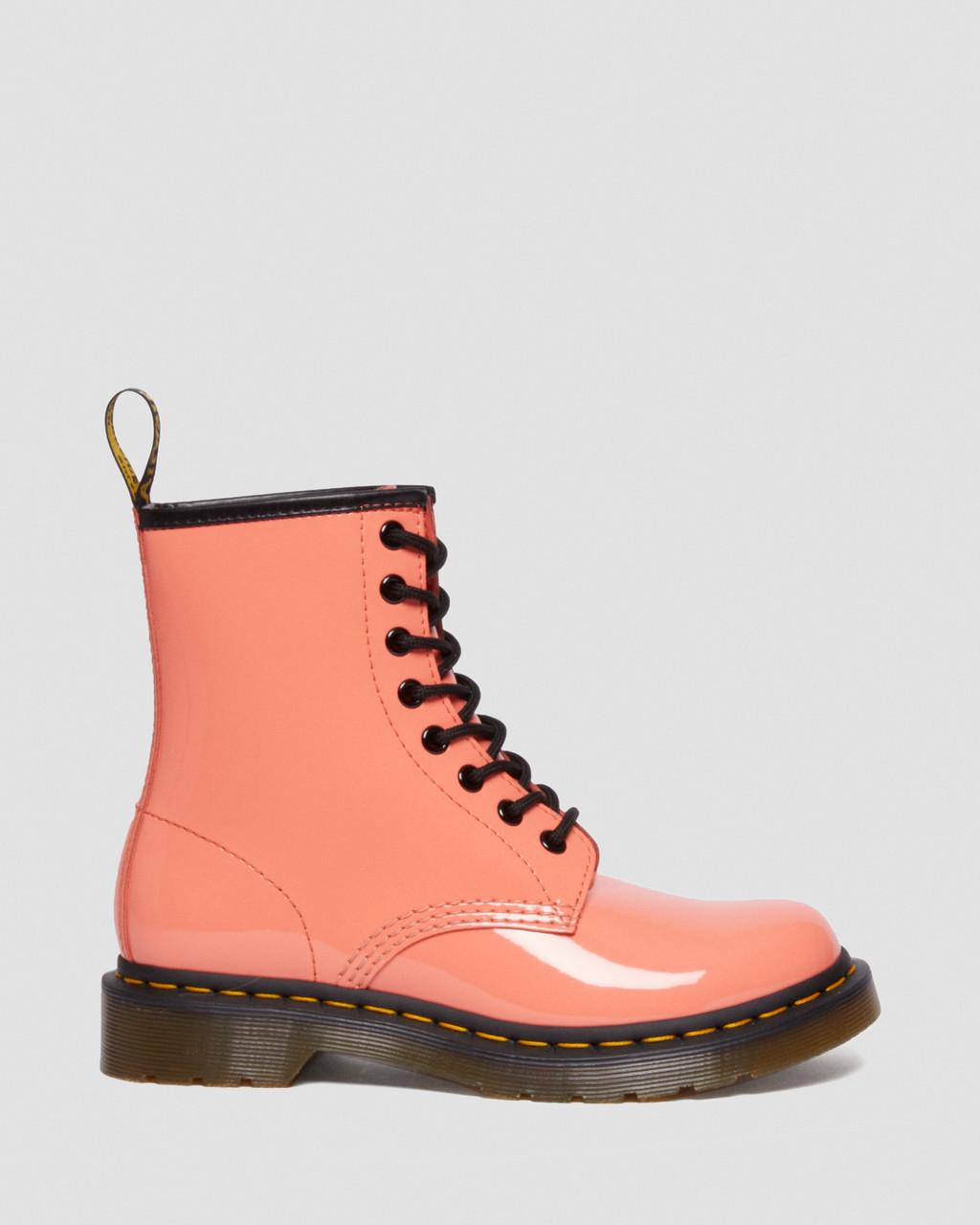 Pánské Šněrovací Boty Dr Martens 1460 Patent Leather Červené | 48193588