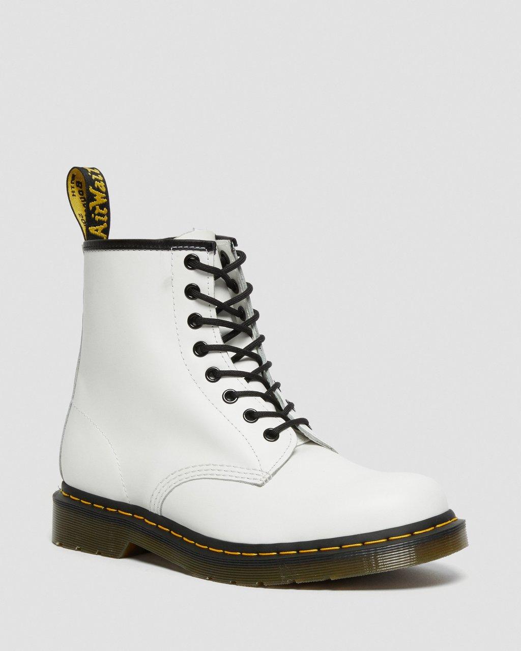 Pánské Šněrovací Boty Dr Martens 1460 Smooth Leather Bílé | 73869109