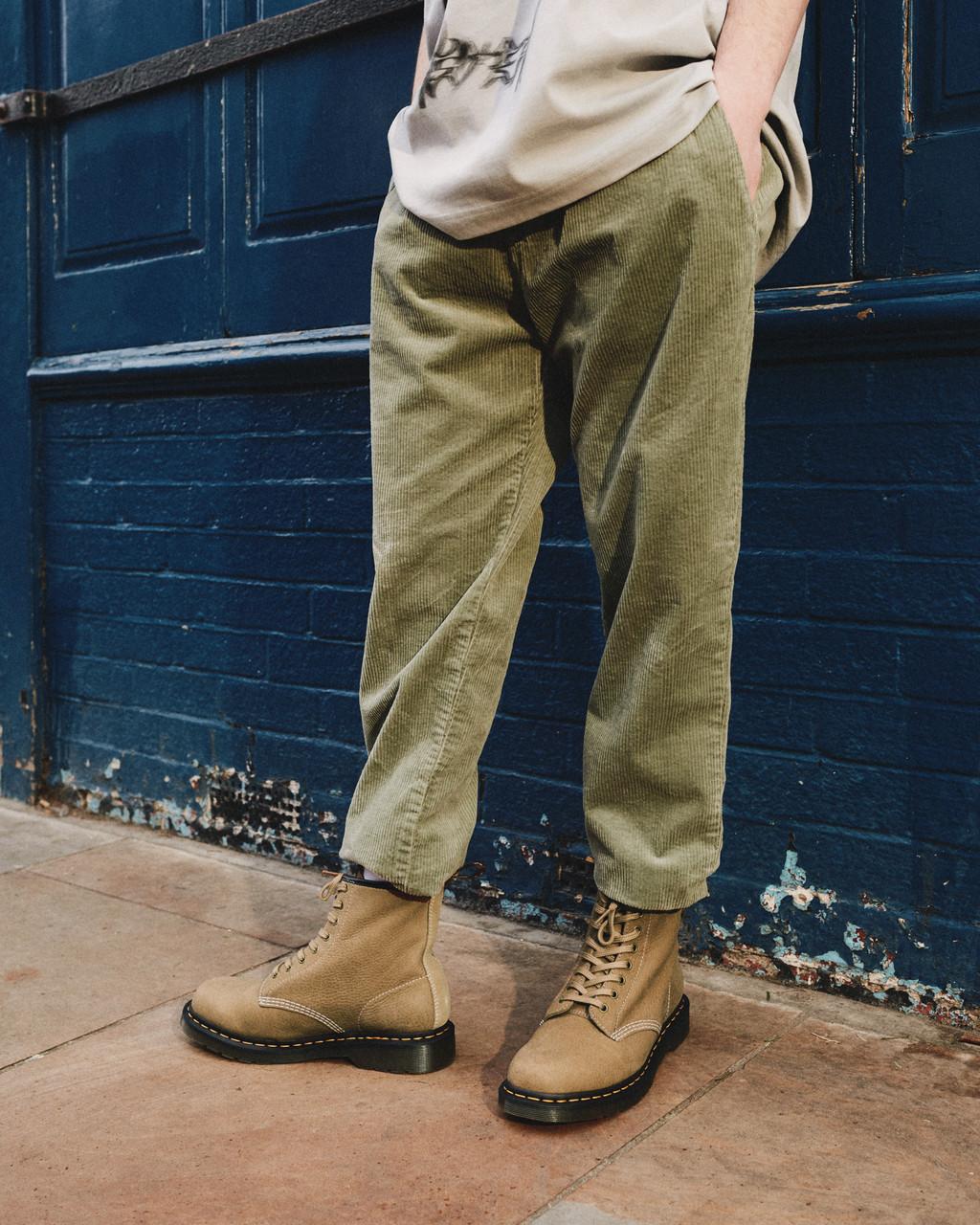 Pánské Šněrovací Boty Dr Martens 1460 Tumbled Nubuck Leather Hnědé | 49796887