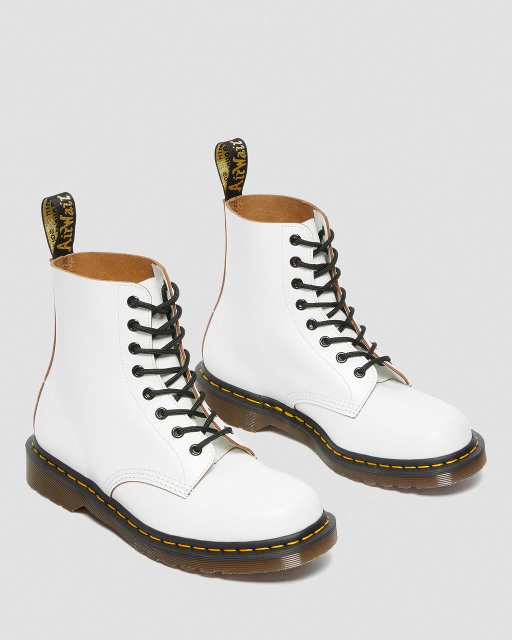 Pánské Šněrovací Boty Dr Martens 1460 Vintage Made in England Bílé | 31586950