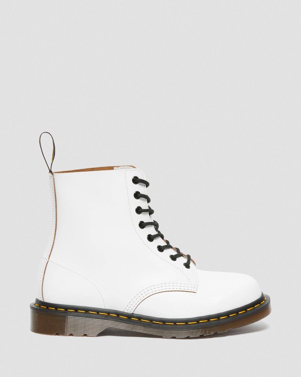 Pánské Šněrovací Boty Dr Martens 1460 Vintage Made in England Bílé | 31586950