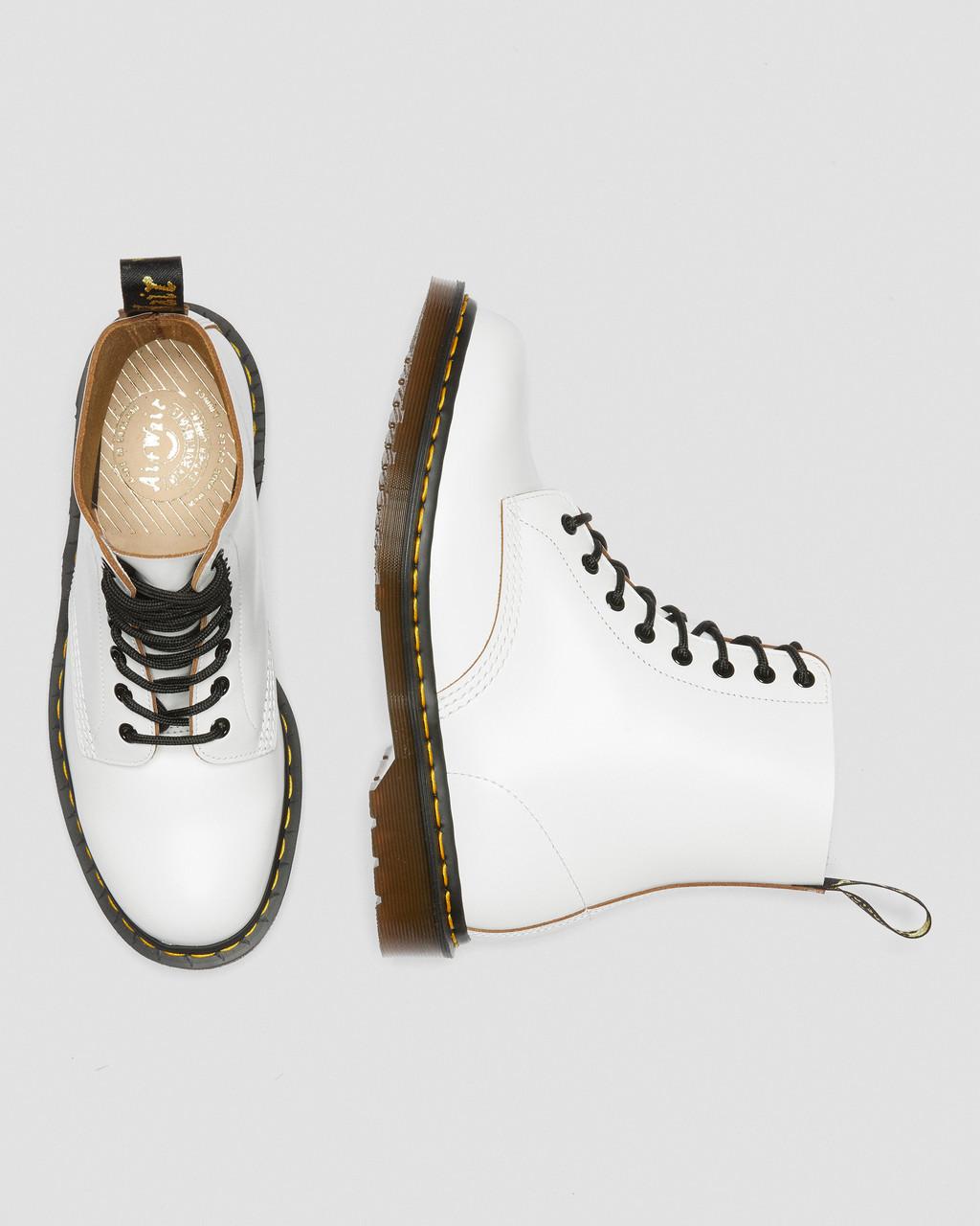 Pánské Šněrovací Boty Dr Martens 1460 Vintage Made in England Bílé | 31586950