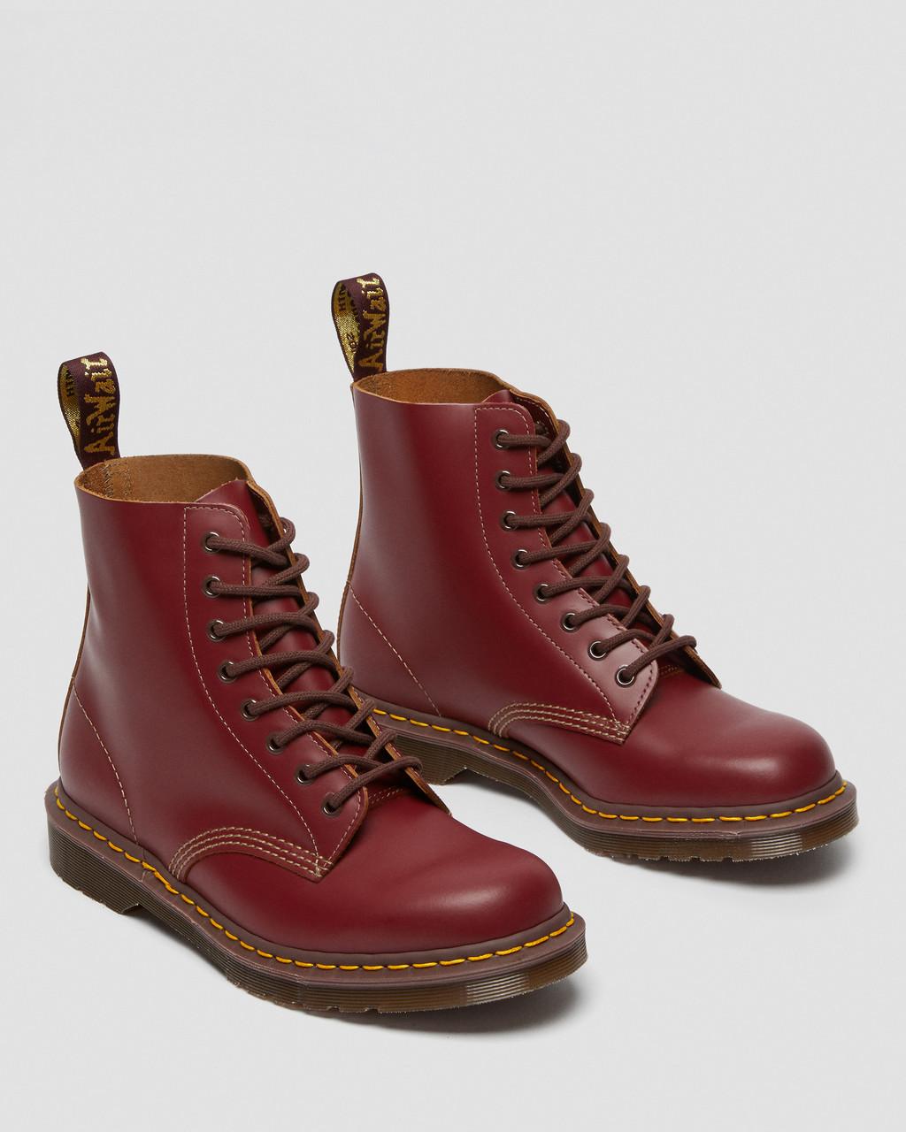 Pánské Šněrovací Boty Dr Martens 1460 Vintage Made in England Červené | 32353341