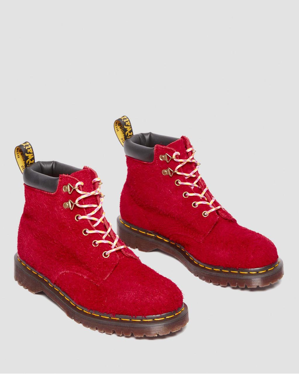 Pánské Šněrovací Boty Dr Martens 939 Ben Suede Padded Collar Červené | 41641308